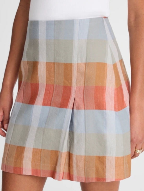 Madewell Dresses & Skirts - Madewell Multicolor Striped Linen-Blend Skirt